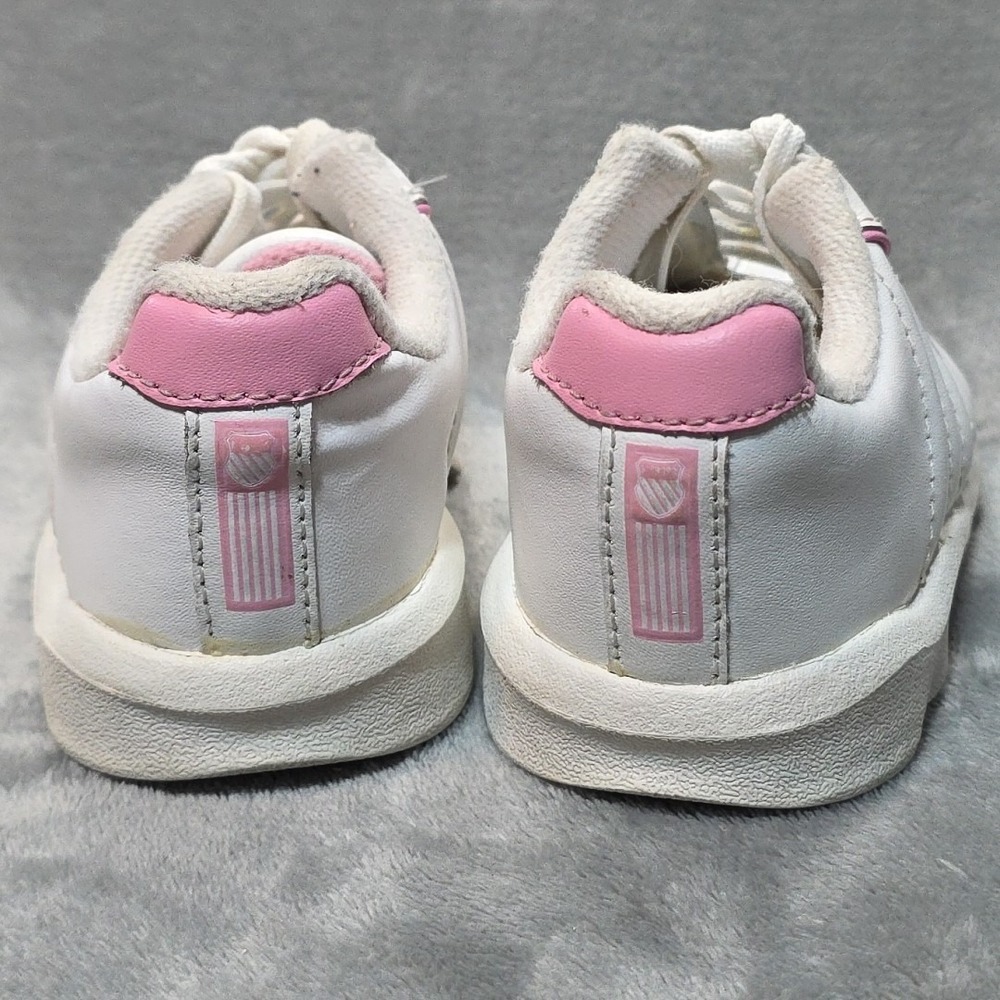 Kswiss White Pink Sneakers Infants US 8.5 - Picture 4 of 7